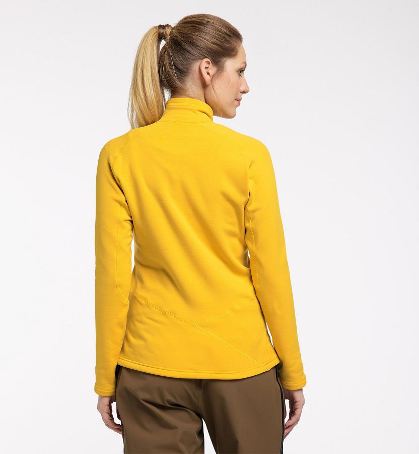 Haglöfs Womens Heron Fleece Yellow New Zealand 83629CKIW
